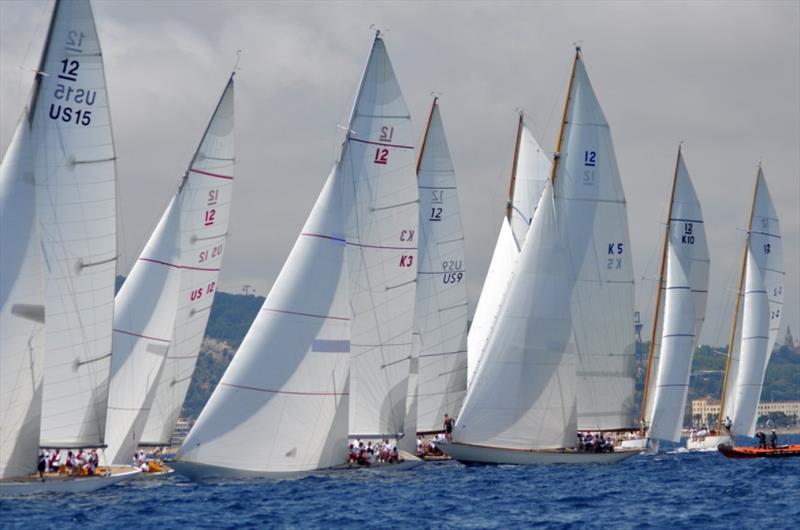 2014 Worlds fleet in Barcelona photo copyright SallyAnne Santos / Windlass Creative taken at  and featuring the 12m class