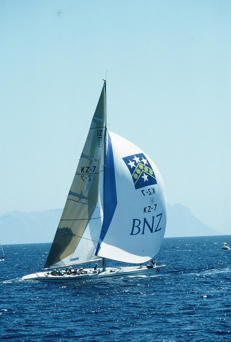 KZ-7 - World 12 Meter Championship Porto Cervo Sardinia June / July 1987 photo copyright PJ Montgomery taken at Royal New Zealand Yacht Squadron and featuring the 12m class