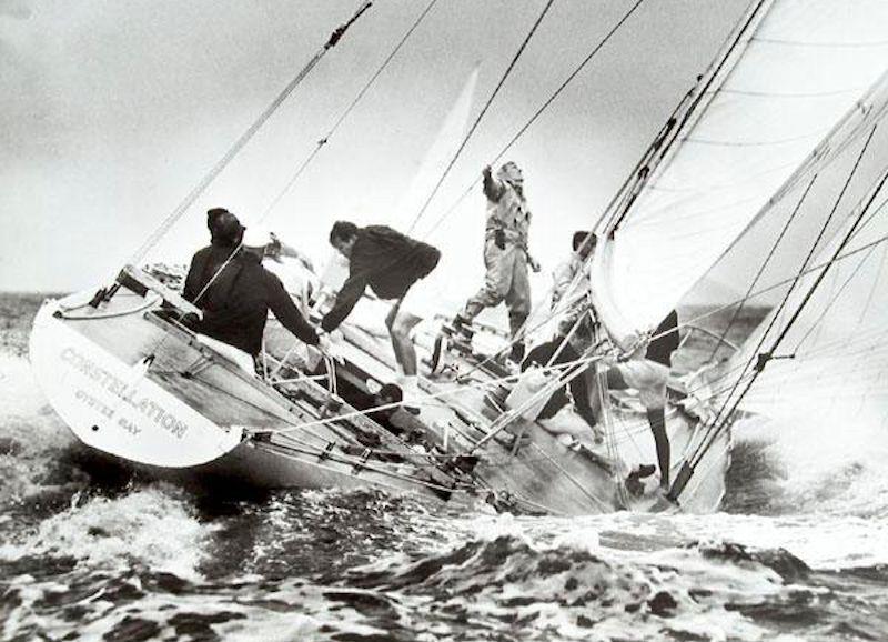 1964 America's Cup US defender 'Constellation' shows the clean deck line which created a practical working platform for the crew - photo © Rosenfeld 