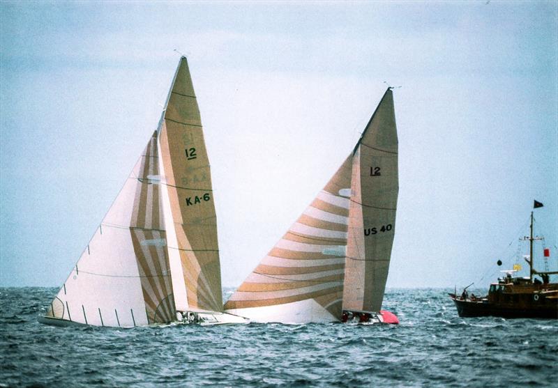 Start of Race 1 - 1983 America's Cup - Newport RI - photo © Paul Darling Collection