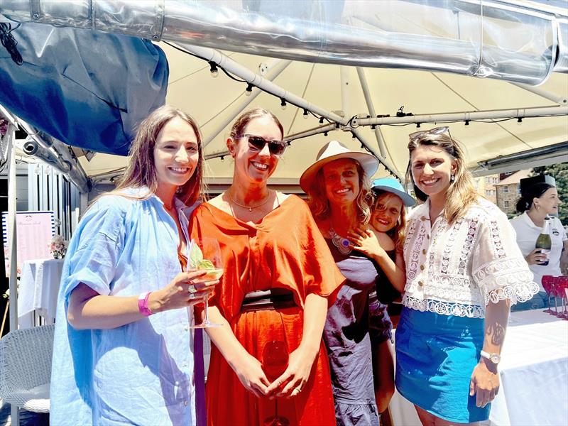 Skiff Girls Alumni – Tash Turner, Fiona Walker, Clare Hozack & Lisa Damanin on day 4 of the 2023 Australian 13ft Championships photo copyright SailMedia taken at Manly 16ft Skiff Sailing Club and featuring the 13ft Skiff class