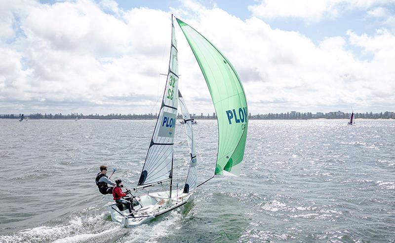 3rd Plonk Cafe - Avril Richardson - Warwick Taylor - 2023-24 13ft Skiff Australian Championships photo copyright SailMedia taken at St George Sailing Club and featuring the 13ft Skiff class