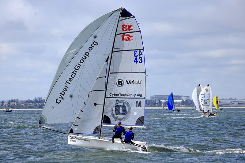 13ft Skiff Champions - Theo Franklin - Coby Napper - 2023-24 13ft Skiff Australian Championships photo copyright SailMedia taken at St George Sailing Club and featuring the 13ft Skiff class