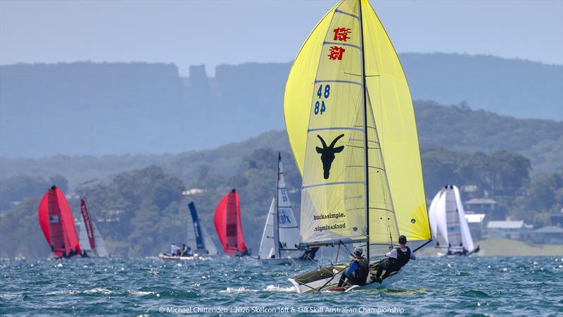 2nd place Buck and Simple - 2026 Skelcon Australian 16ft & 13ft Skiff Championships photo copyright Michael Chittenden taken at  and featuring the 13ft Skiff class