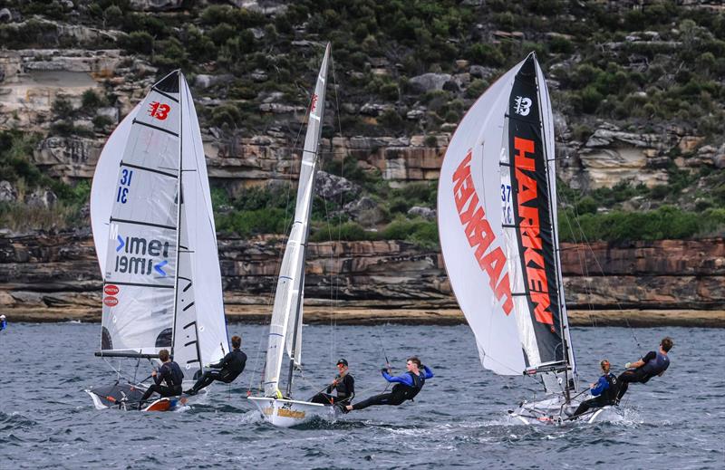 13ft Skiff Contenders photo copyright SailMedia taken at Manly 16ft Skiff Sailing Club and featuring the 13ft Skiff class