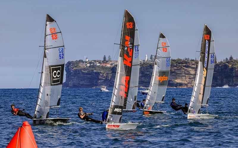 13ft Skiffs on Manly 16ft Skiff Club Short Course Pointscore Series Day 1 - photo © Michael Chittenden / SailMedia
