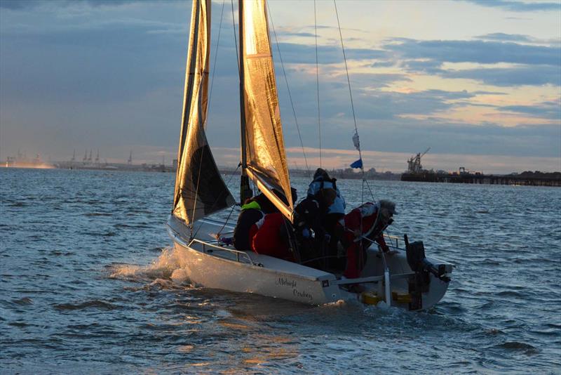 Hamble River Wednesday Night Series B day 8 photo copyright Trevor Pountain taken at Hamble River Sailing Club and featuring the 1720 class