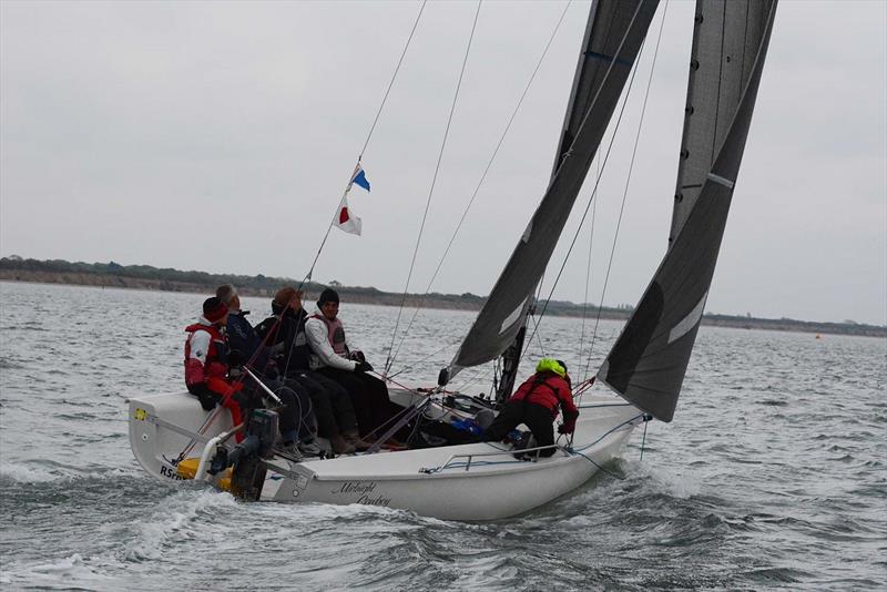 Midnight Cowboy during The Bottle Pursuit at Hamble River SC photo copyright Trevor Pountain taken at Hamble River Sailing Club and featuring the 1720 class