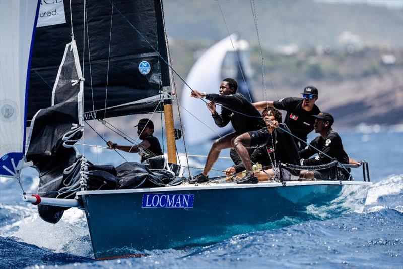 Racing on Cork 1720 NSA Spirit, skippered by Jules Mitchell are Xavier Athill and Junella King on Axxess Marine Y2K Race Day at Antigua Sailing Week photo copyright Paul Wyeth / www.pwpictures.com taken at Antigua Yacht Club and featuring the 1720 class