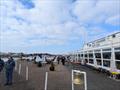 IOM Ranking 1 & 2 at West Lancs - The clubhouse with plenty of space for boat rigging &copy; A Tickle