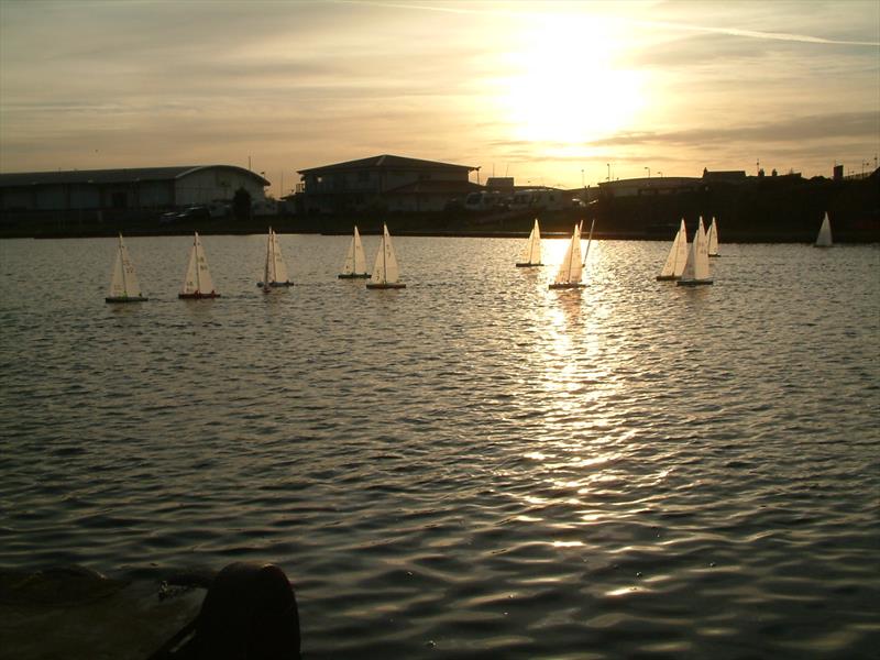 Northern District Winter Series IOM Fleetwood 'Xmas Jumper' at West Lancs photo copyright Tony Wilson taken at West Lancashire Yacht Club and featuring the One Metre class