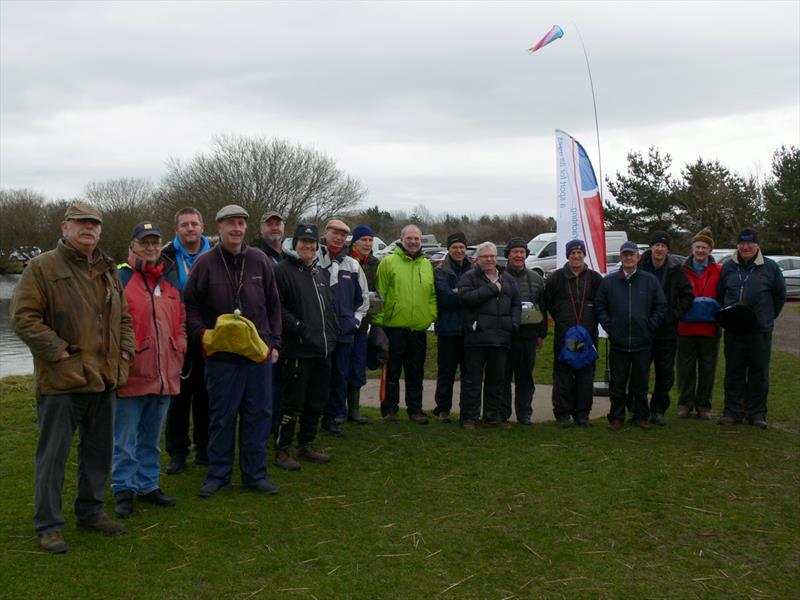The Skippers for the Scottish District IOM Travellers at Levenhall photo copyright Ian Dunda taken at Levenhall Radio Yacht Club and featuring the One Metre class
