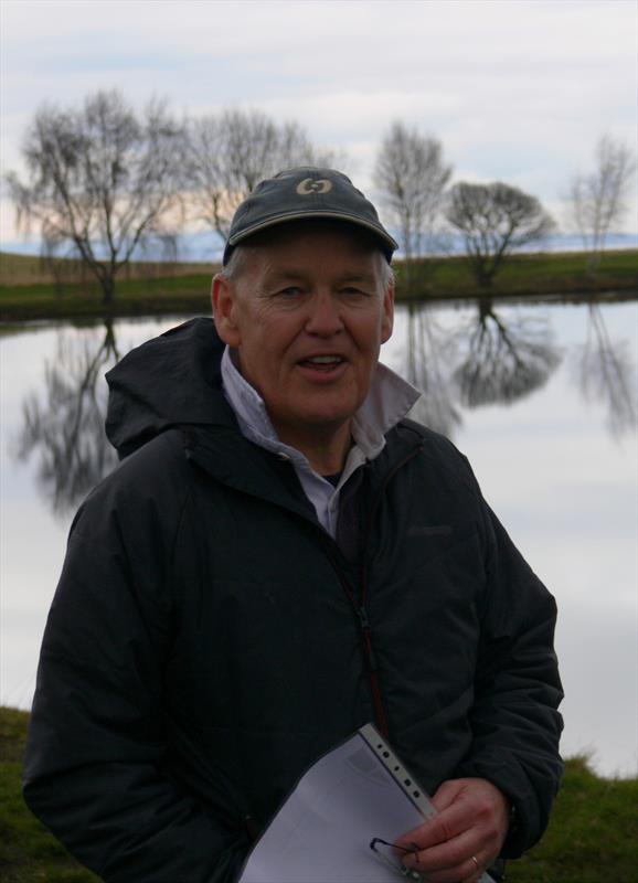 Steve Taylor wins the Scottish District IOM Travellers at Levenhall photo copyright Ian Dunda taken at Levenhall Radio Yacht Club and featuring the One Metre class