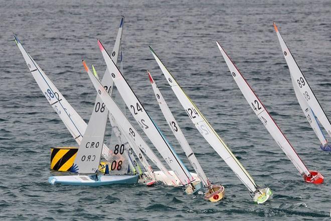 All set at the International One Metre Class Europeans in Rogoznica, Croatia photo copyright GBR IOM Class taken at  and featuring the One Metre class