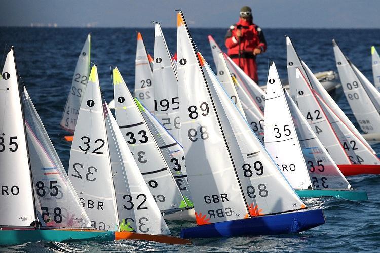 All set at the International One Metre Class Europeans in Rogoznica, Croatia photo copyright GBR IOM Class taken at  and featuring the One Metre class