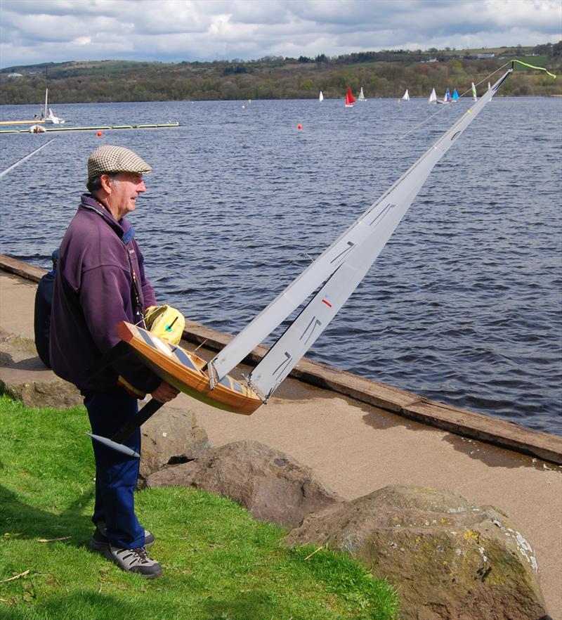 2018 Scottish District IOM Championship at Castle Semple photo copyright Lindsay Odie taken at Castle Semple Sailing Club and featuring the One Metre class