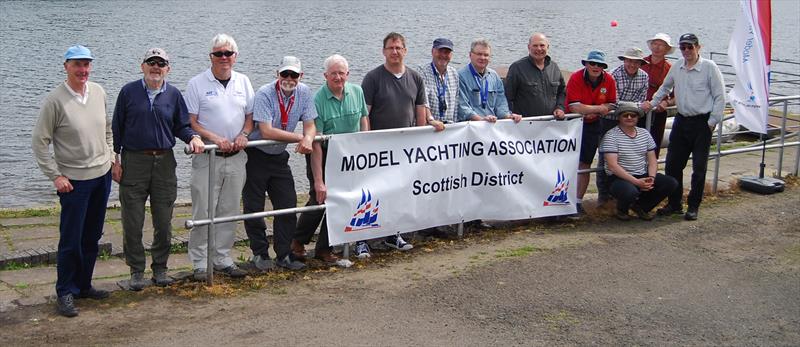 Scottish District IOM Travellers at Greenock photo copyright Hugh Shields taken at Greenock Model Yacht and Power Boat Club and featuring the One Metre class