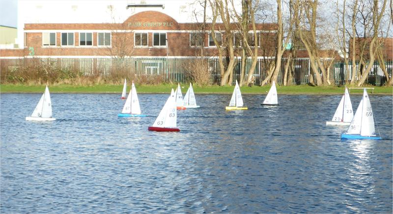 IOM Christmas Race at Birkenhead photo copyright John Brierley taken at Birkenhead Radio Sailing & Power Club and featuring the One Metre class