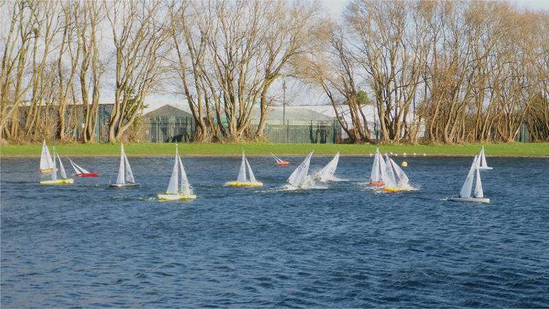 IOM Christmas Race at Birkenhead photo copyright John Brierley taken at Birkenhead Radio Sailing & Power Club and featuring the One Metre class