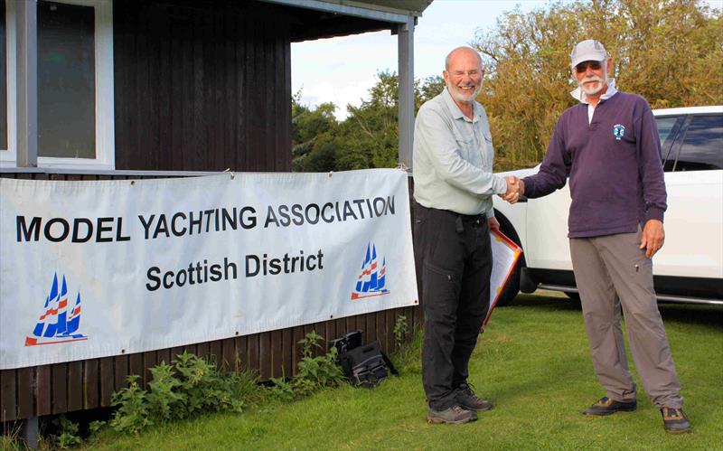 Ian Dundas wins the Scottish District 2021 IOM Travellers 3 at Forfar Loch - photo © Bill Odger