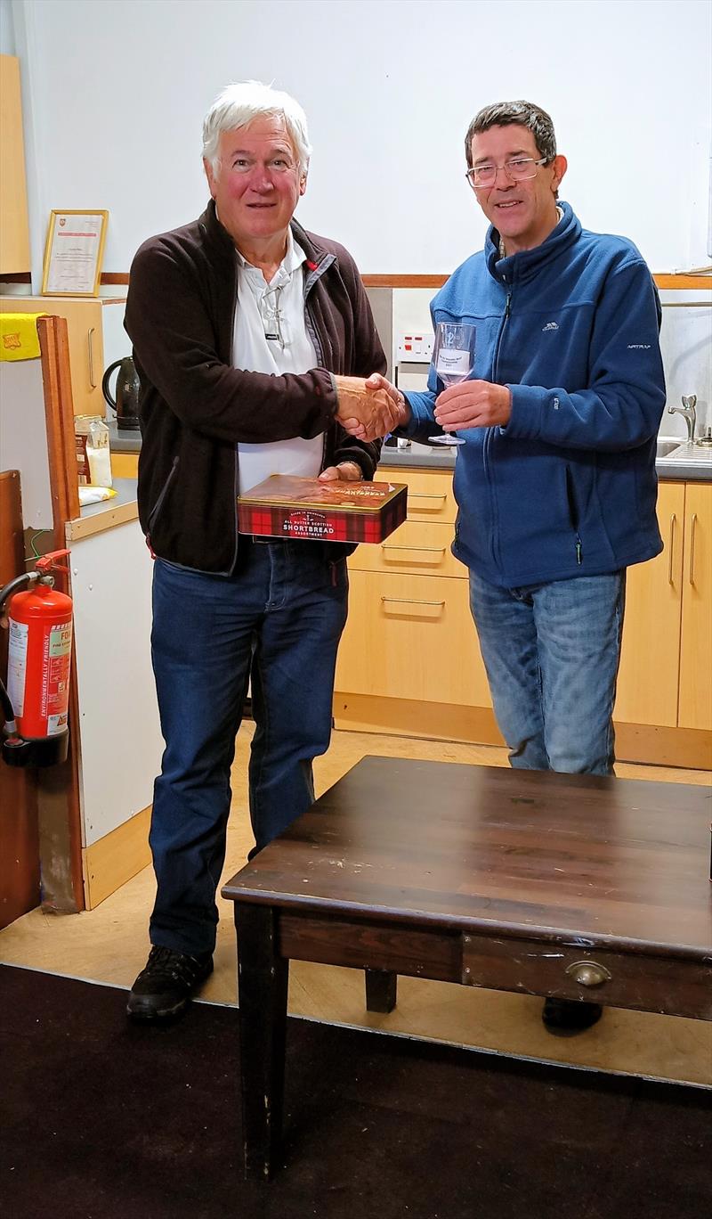Tich Summers finishes 2nd in the MYA Scottish District 2021 Wooden IOM Championship at Greenock photo copyright David Smith taken at Greenock Model Yacht and Power Boat Club and featuring the One Metre class