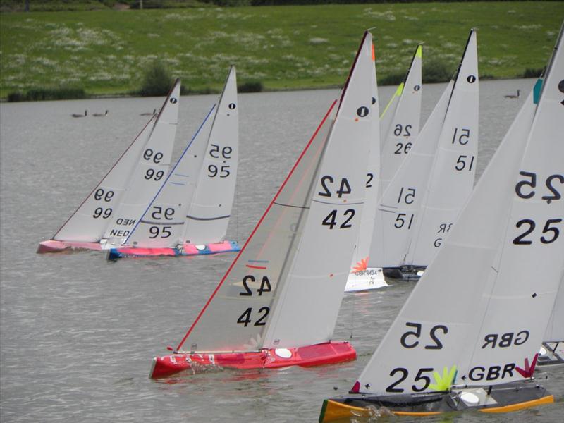 76 skippers for the 2012 One Metre nationals at Milton Keynes photo copyright Graham Allen taken at Two Islands Radio Yacht Club and featuring the One Metre class