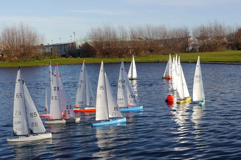 IOM Strebor Trophy at Birkenhead photo copyright John Beech taken at Birkenhead Radio Sailing & Power Club and featuring the One Metre class