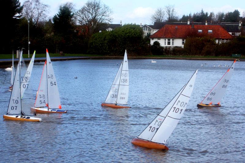 MYA Scottish District Wooden Hull IOM Championship at Paisley photo copyright Bill Odger taken at Paisley Model Yacht Club and featuring the One Metre class