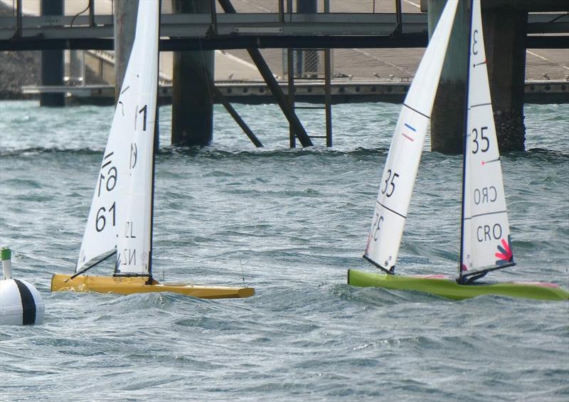 Ian and Zvonko battle on day 4 of the International One Metre World Championships in Gladstone, Australia - photo © Nick Lindsley