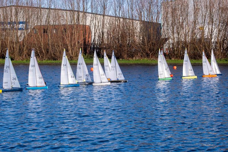 Birkenhead IOM Xmas Open 2025 photo copyright Stuart Mearns, Paul Plested and Clive Warren taken at Birkenhead Radio Sailing & Power Club and featuring the One Metre class