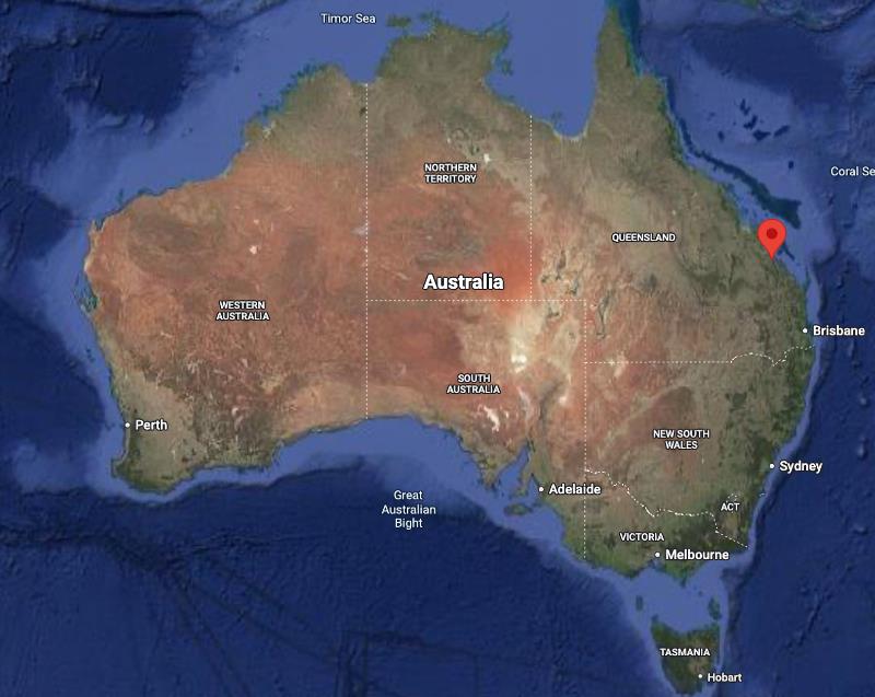 Gladstone, the red balloon north of Brisbane - International One Metre World Championships 2024 photo copyright Google Maps taken at Gladstone Yacht Club, Australia and featuring the One Metre class