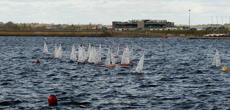 2026 IOM UK Nationals at Datchet - A crowded start in Bouncy conditions - photo © Evergreen Video Productions