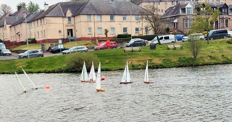 2026 MYA Scottish District Wooden Hull IOM Championship photo copyright Gordon Allison taken at Greenock Model Yacht and Power Boat Club and featuring the One Metre class