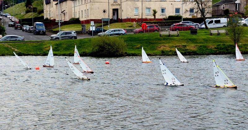 2026 MYA Scottish District Wooden Hull IOM Championship photo copyright Gordon Allison taken at Greenock Model Yacht and Power Boat Club and featuring the One Metre class