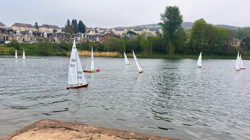 2026 MYA Scottish District Wooden Hull IOM Championship photo copyright Gordon Allison taken at Greenock Model Yacht and Power Boat Club and featuring the One Metre class