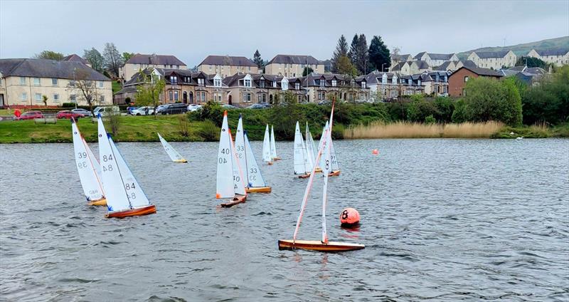 2026 MYA Scottish District Wooden Hull IOM Championship photo copyright Gordon Allison taken at Greenock Model Yacht and Power Boat Club and featuring the One Metre class