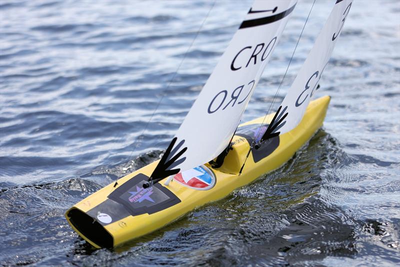 2026 IOM Worlds at Datchet Water Day 4 - CRO 33 photo copyright Mark Jardine taken at Datchet Water Sailing Club and featuring the One Metre class