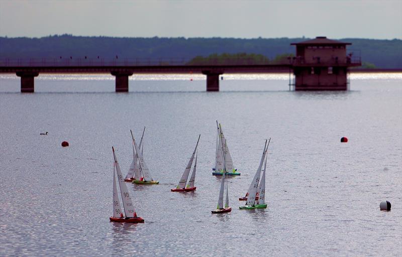 2026 IOM Worlds at Datchet Water Day 4 - Race 13 Heat A light winds on the second upwind leg photo copyright Mark Jardine taken at Datchet Water Sailing Club and featuring the One Metre class