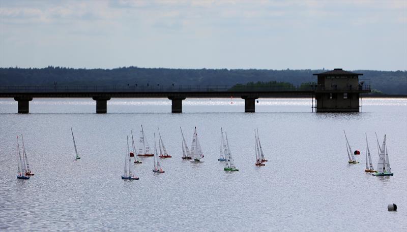 2026 IOM Worlds at Datchet Water Day 4 - Race 13 Heat A rounding the second windward gate photo copyright Mark Jardine taken at Datchet Water Sailing Club and featuring the One Metre class