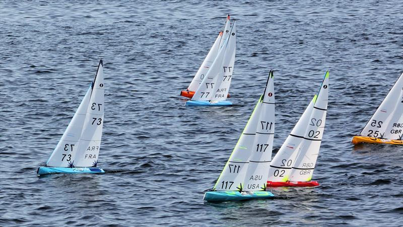 2026 IOM Worlds at Datchet Water Day 6 - FRA 73 leading the fleet - photo © Mark Jardine