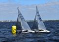 Racecourse action at the Charlotte Harbor Regatta in the 2.4 meter class