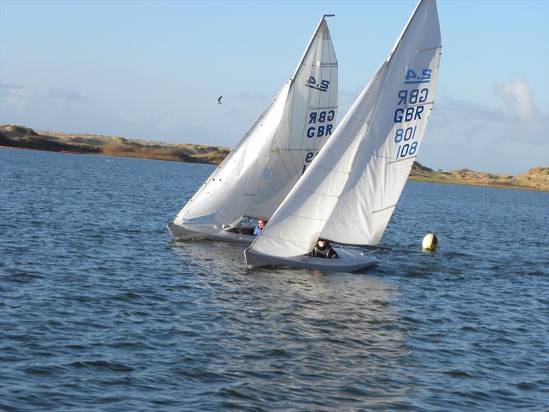 Match racing at Crosby photo copyright Charlie Middleton taken at Crosby Sailing Club and featuring the 2.4m class