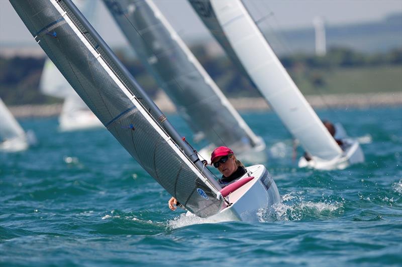 Megan Pascoe set for the 2014 Sail for Gold Regatta photo copyright Paul Wyeth / RYA taken at Weymouth & Portland Sailing Academy and featuring the 2.4m class