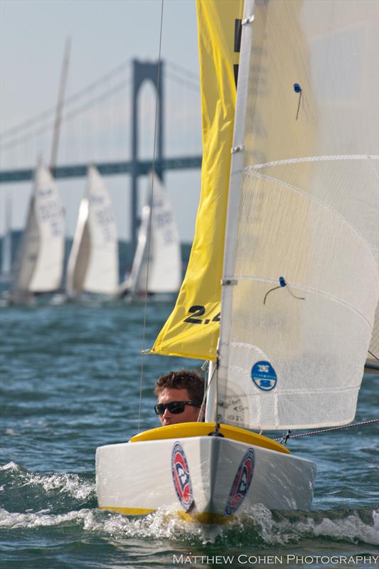 Ted Green III at the Clagett Regatta photo copyright Matthew Cohen / Clagett Regatta taken at Sail Newport and featuring the 2.4m class