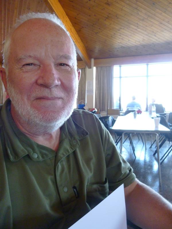 Peter Gregory, 2.4mR winner at the RYA Sailability Multiclass Regatta 2016 photo copyright Carol Symon taken at Rutland Sailing Club and featuring the 2.4m class