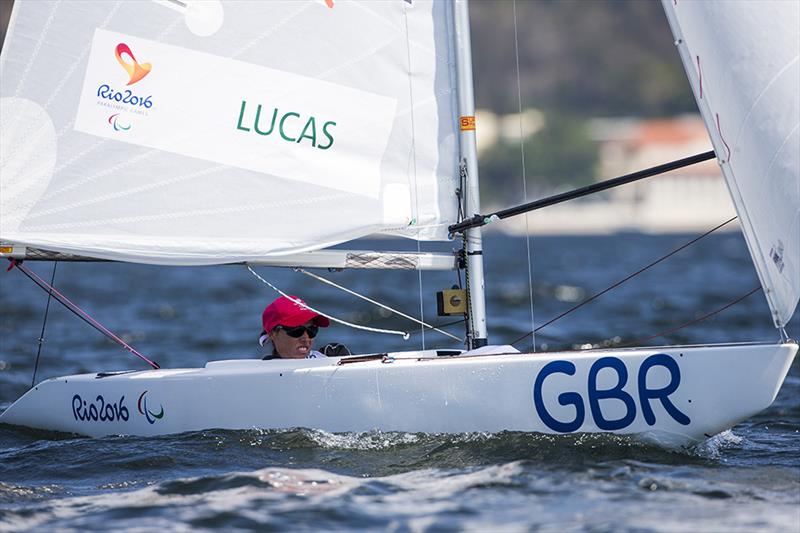 Helena Lucas on day 2 of the Rio 2016 Paralympic Sailing Competition - photo © Richard Langdon / British Sailing Team