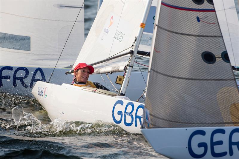 Helena Lucas on day 4 of the Rio 2016 Paralympic Sailing Competition - photo © Richard Langdon / Ocean Images