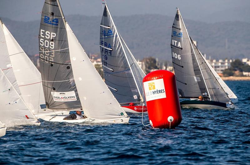 Hyères 2018 World Cup Series photo copyright Jesus Renedo / Sailing Energy / World Sailing taken at  and featuring the 2.4m class