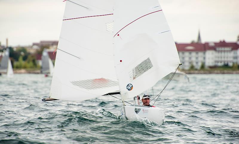 Damien Seguin (FRA) - 2.4m - Day 3 - Para Sailing World Championship, Sheboygan, Wisconsin, USA photo copyright Cate Brown taken at Sheboygan Yacht Club and featuring the 2.4m class