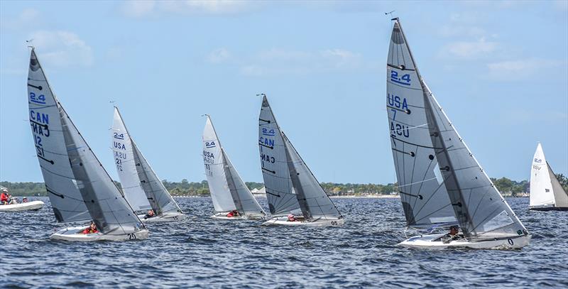 The 2.4mR Fleet Races on Charlotte Harbor During Can Am #5 - 2019 2.4mR CanAm Championship Series photo copyright 2019 2.4mR CanAm Championship Series / Fran Burstein taken at Charlotte Harbor Yacht Club and featuring the 2.4m class